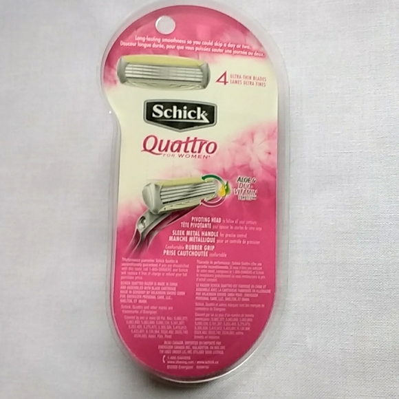 Schick Quattro for Women Razor, 1 Razor Handle and 1 blade * 3 NWOT - Picture 2 of 3